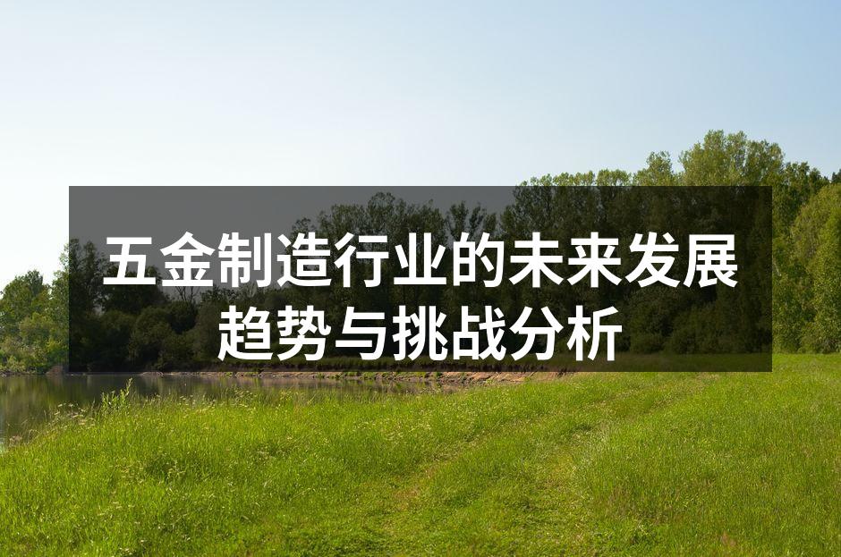 五金制造行业的未来发展趋势与挑战分析